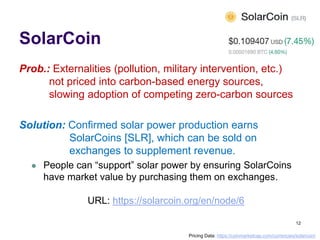 Solarcoin Blockchain, Smart Contracts & IoT | PPTX