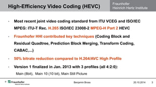 High Efficiency Video Coding Family, H.265, Mpeg-H Part 2 – IXXLIQ