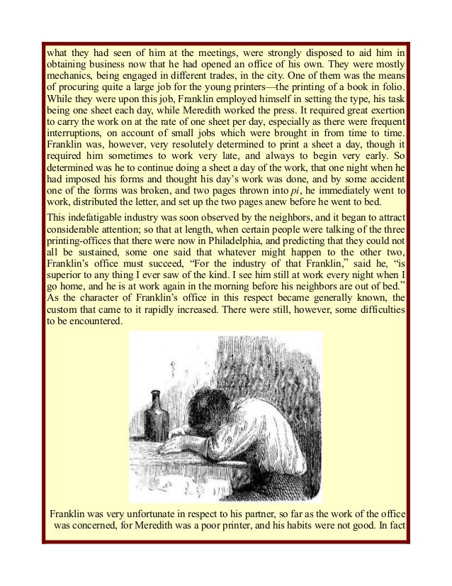 Benjamin Franklin Early And Private Life