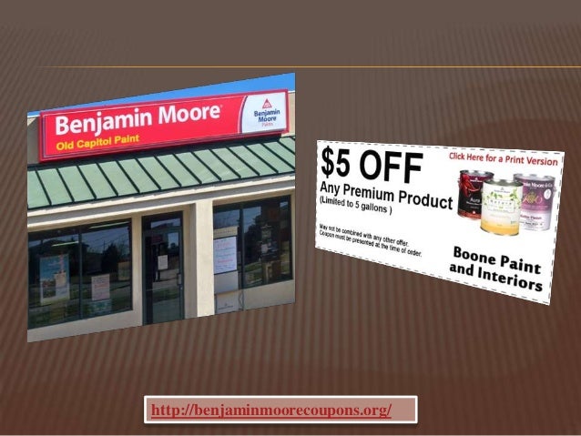 Benjamin moore coupons