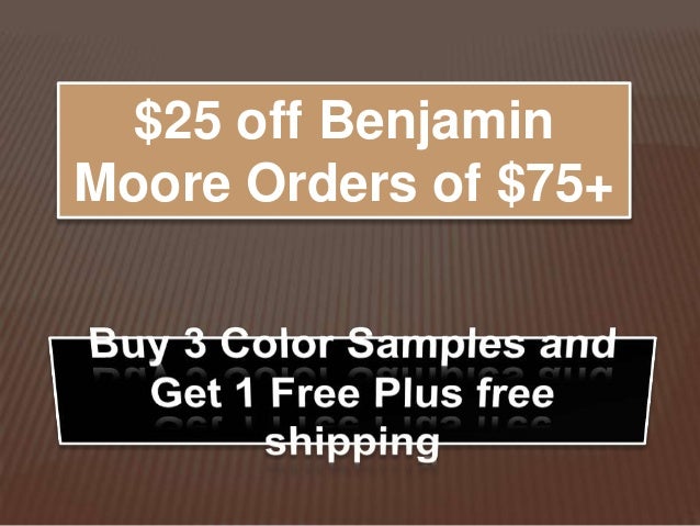 Benjamin moore coupons