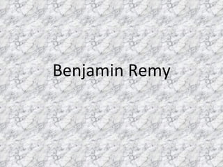 Benjamin Remy 