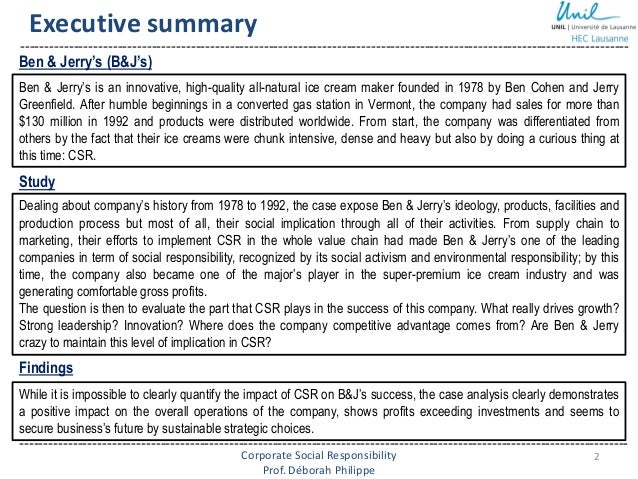 Jerrys Case Study Summary