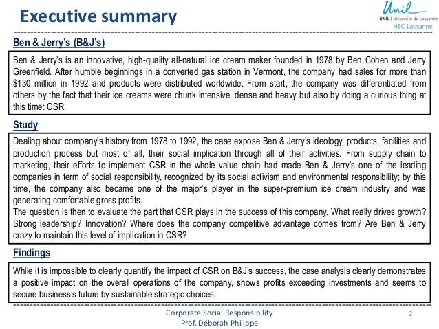 Jerrys Case Study Summary