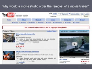 Why would a movie studio order the removal of a movie trailer?
 