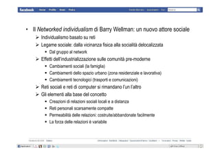 Sociologia di Facebook