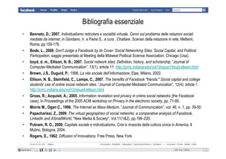 Sociologia di Facebook