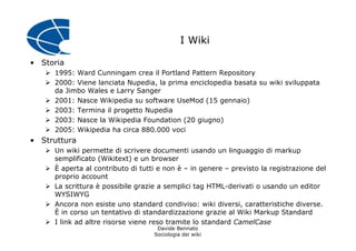 La sociologia dei Wiki