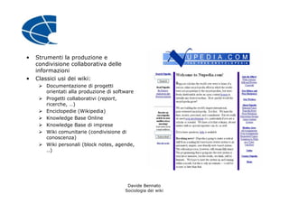 La sociologia dei Wiki