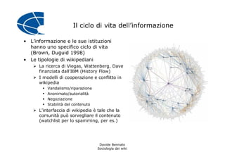 La sociologia dei Wiki