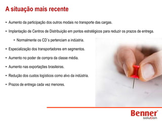 Logística feita pela própria indústria.