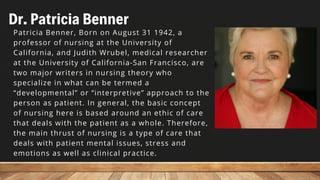 BENNER'S AND MASLOW'S THEORY - NURSING THEORIES | PDF