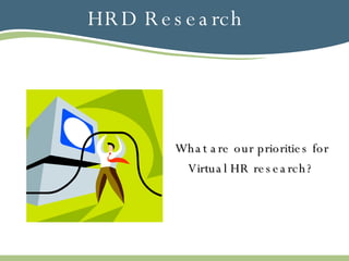 HRD Research What are our priorities for Virtual HR research? 