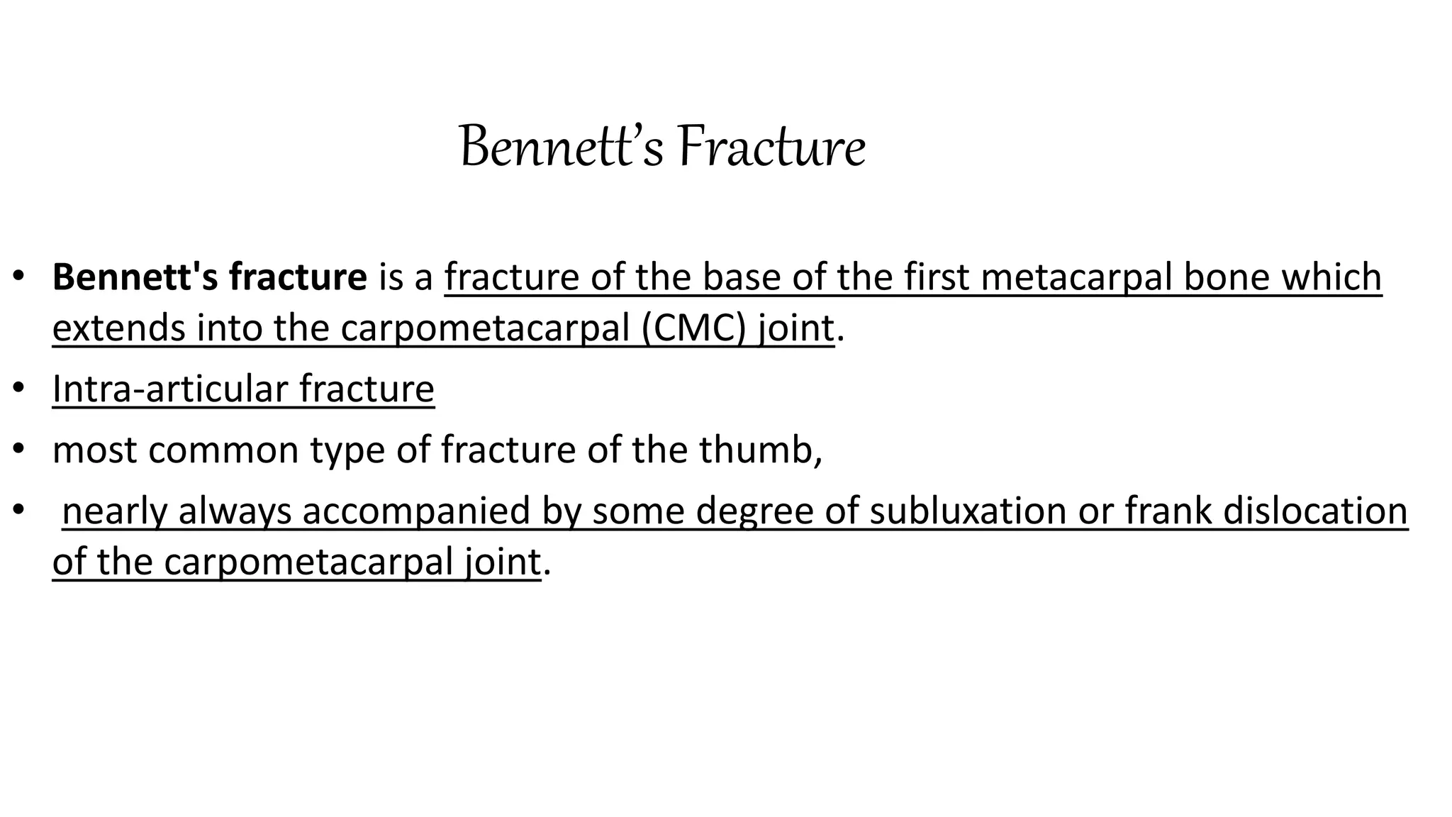 Bennett , rolando , tendon injuries | PPTX