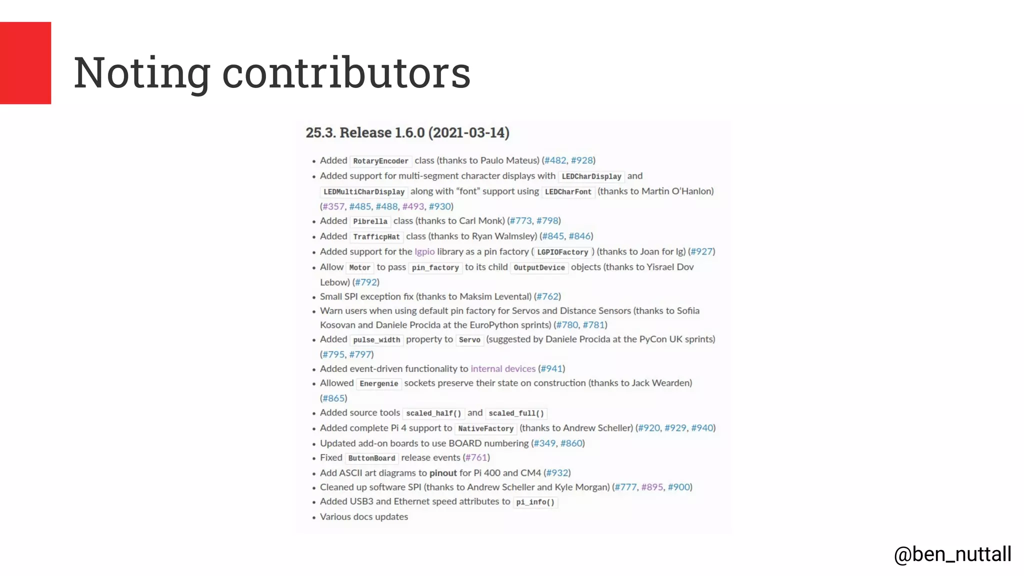 @ben_nuttall
Noting contributors
 