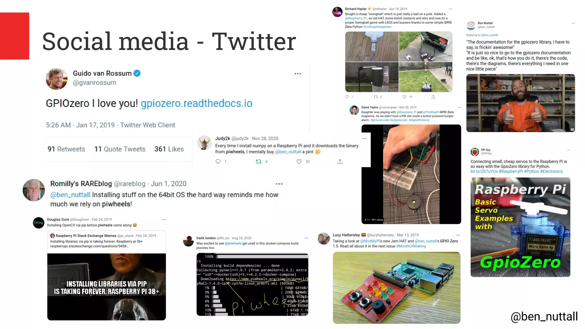 @ben_nuttall
Social media - Twitter
 