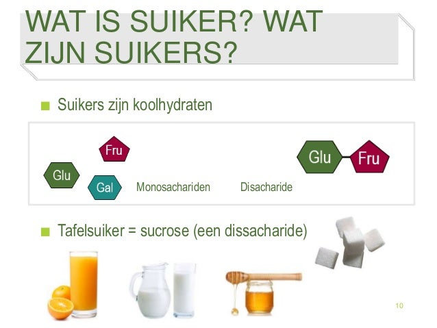 Minder suiker beter vet