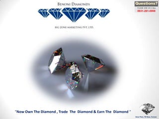 “Now Own The Diamond , Trade The Diamond & Earn The Diamond “
                                                                Since Then, Till Now, Forever.
 