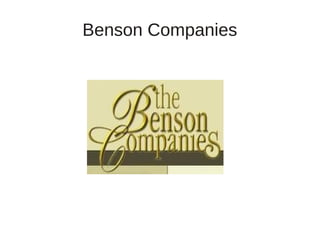 Benson Companies

 
