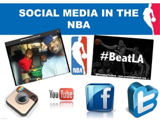 SOCIAL MEDIA IN THE
NBA
 