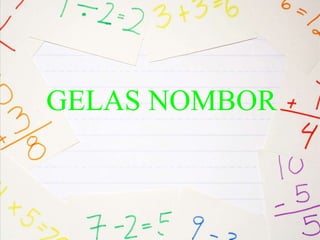 GELAS NOMBOR
 