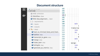 © 2019 Seven Bridges
Document structure
 