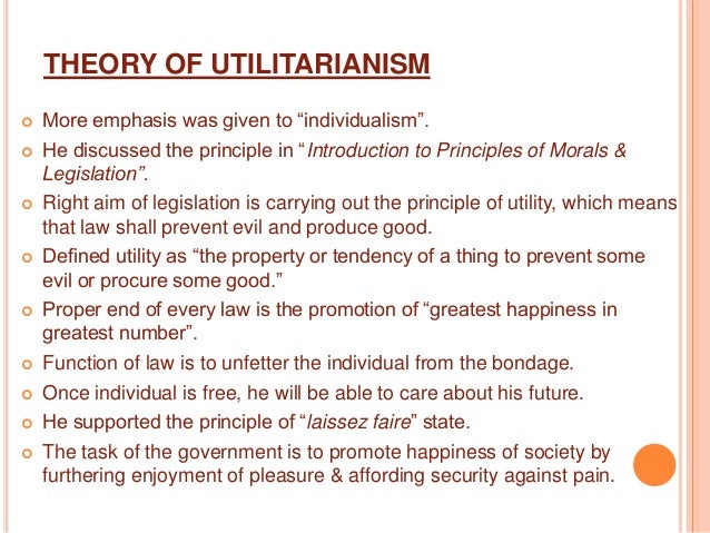 The Moral Theory Of Utilitarianism