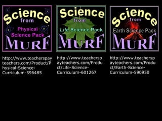 http://www.teacherspay
teachers.com/Product/P
hysical-Science-
Curriculum-596485
http://www.teachersp
ayteachers.com/Produ
ct/Life-Science-
Curriculum-601267
http://www.teachersp
ayteachers.com/Produ
ct/Earth-Science-
Curriculum-590950
 