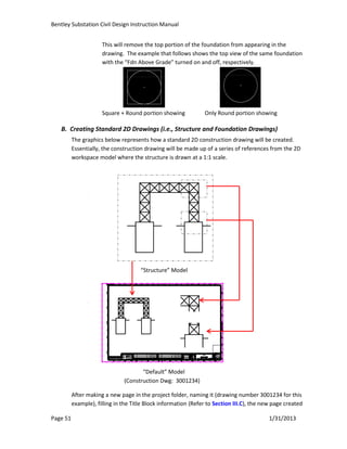 Bentley substation civil instruction manual-v2.3 | PDF