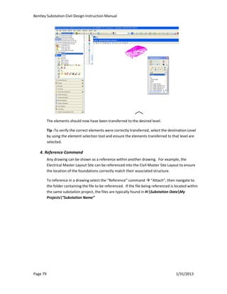Bentley substation civil instruction manual-v2.3 | PDF