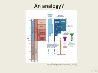 modified from Marshall (2006) An analogy? 31/36 