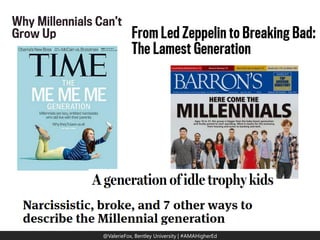 @ValerieFox | @AMA Hashtag 
@ValerieFox, Bentley University | #AMAHigherEd  