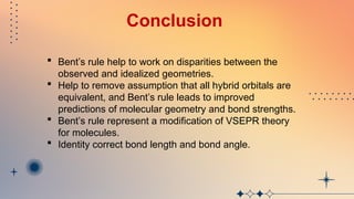 Bent Rule. and importance in inorganic chemistry | PPTX