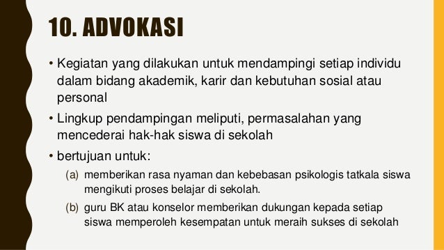 Bentuk Bentuk Layanan Bimbingan Dan Konseling