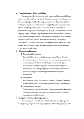 Bentuk bentuk pengajaran individual (KELOMPOK 4)