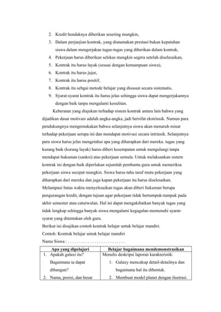Bentuk bentuk pengajaran individual (KELOMPOK 4)