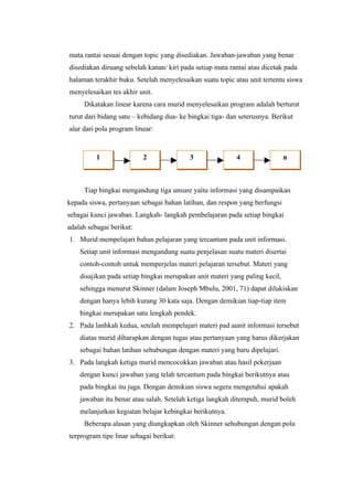 Bentuk bentuk pengajaran individual (KELOMPOK 4)