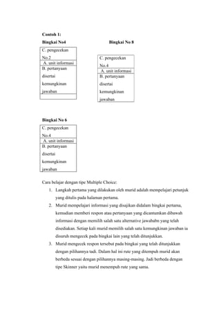 Bentuk bentuk pengajaran individual (KELOMPOK 4)