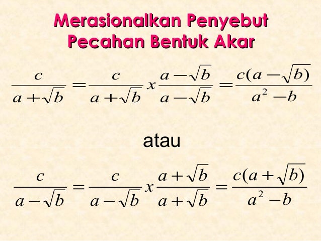 Bentuk Akar