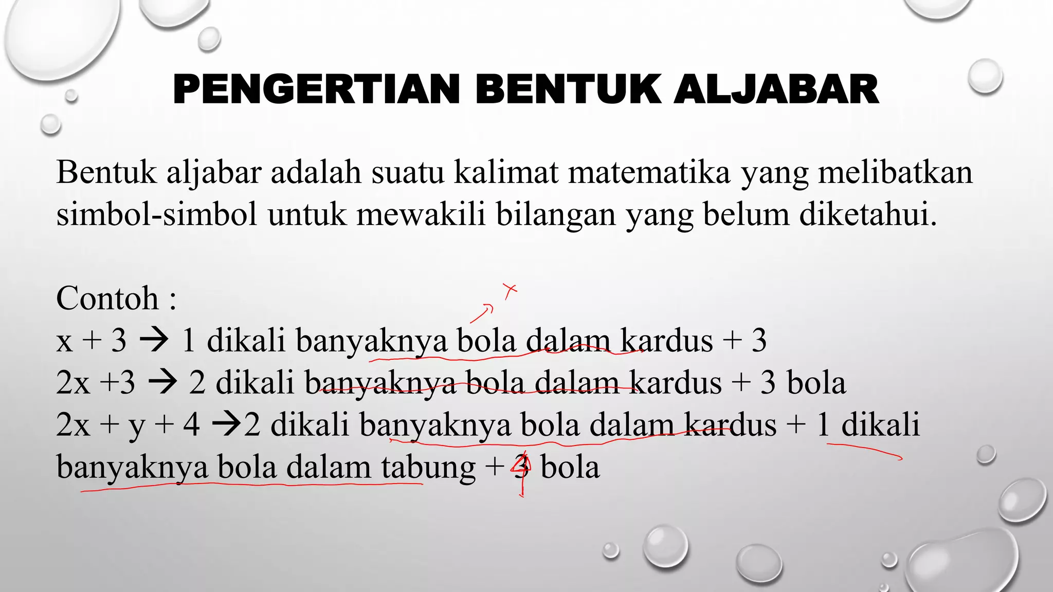 Bentuk aljabar dan Operasi Hitung | PDF