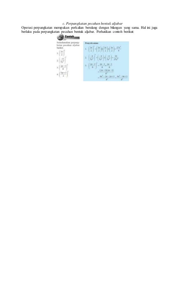 Bentuk Aljabar Dan Unsur Unsurnya