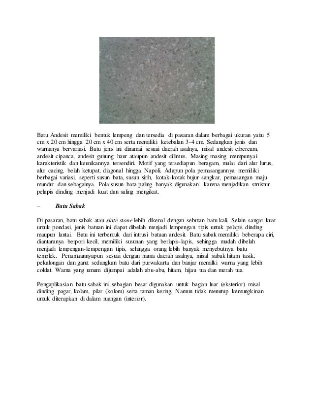 Bentuk batu alam