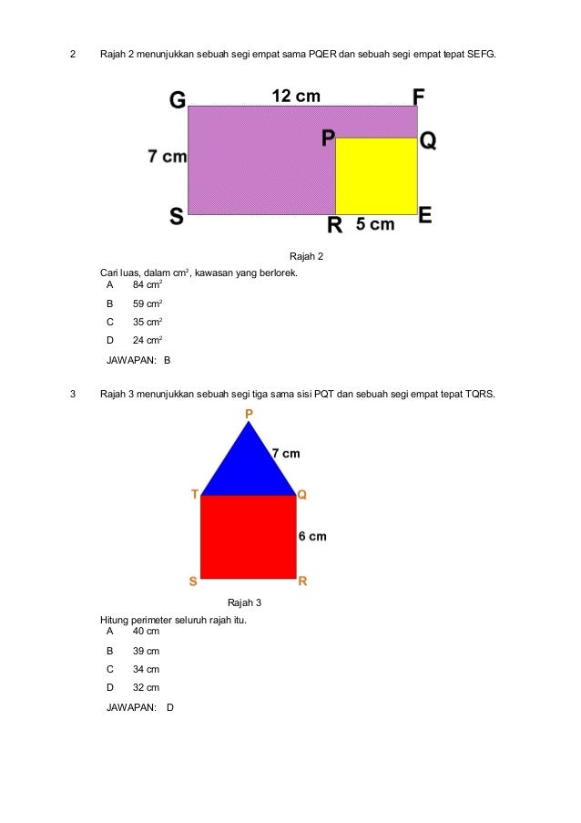 Sudut Dalam Bentuk 3 Matra Latihan 7 Worksheet
