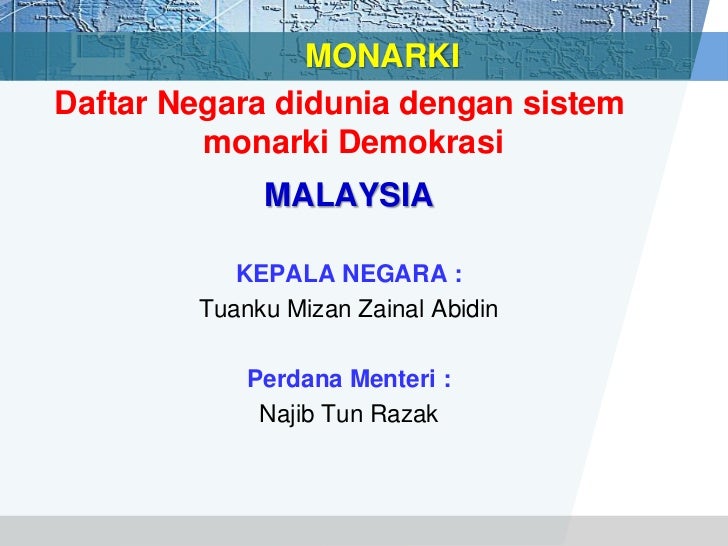 Sistem Pemerintahan Negara Malaysia / Sistem Pemerintahan Malaysia