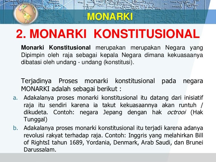 Bentuk negara & sistem pemerintahan di dunia