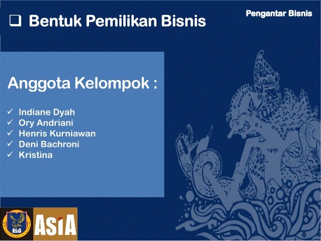 Bentuk Pemilikan Bisnis di Indonesia dan Amerika