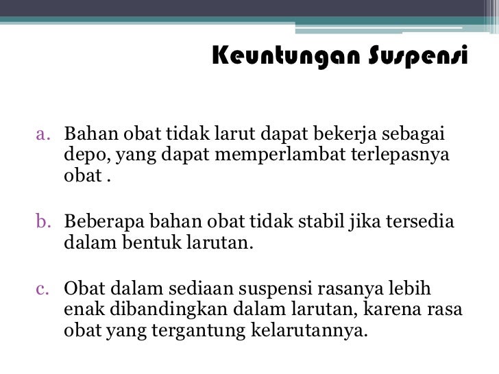 Bentuk sediaan obat