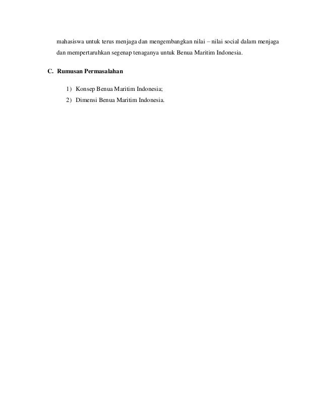Benua maritim indonesia. Benua maritim indonesia.