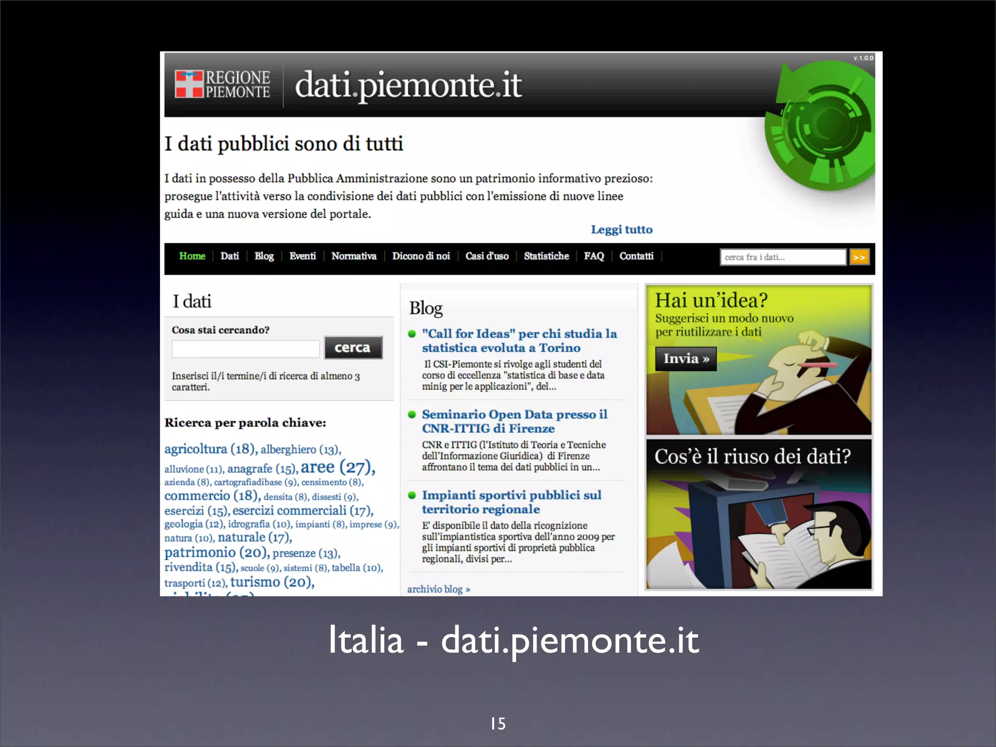 Italia - dati.piemonte.it
          15
 