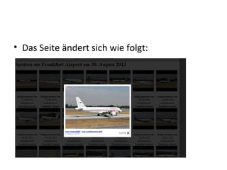 • Die Seite ändert sich wie folgt:
 